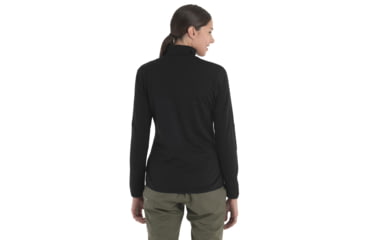 Image of Icebreaker Women Merino 560 Realfleece Elemental LS Zip, Black, S, IBBA56SR001S