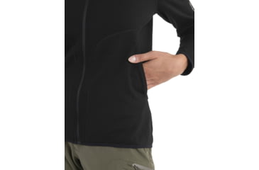 Image of Icebreaker Women Merino 560 Realfleece Elemental LS Zip, Black, S, IBBA56SR001S