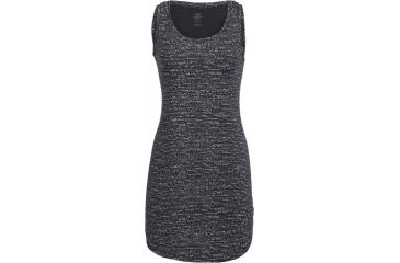 Image of Icebreaker Yanni Tank Dress - Women's-Windstorm Black Heather/Snow-Large