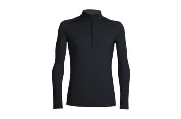 Image of Icebreaker Zone Long Sleeve Half Zip, Black/Monsoon/Monsoon, L, 102645001L