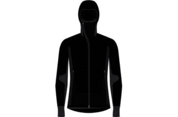 Image of Icebreaker ZoneKnit Explore Long Sleeve Zip Hoodie - Men's, Black, 2XL, IB0A56SC001XXL