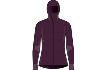 Image of Icebreaker ZoneKnit Explore Long Sleeve Zip Hoodie - Women's, Nightshade, Small, IB0A56SD853S