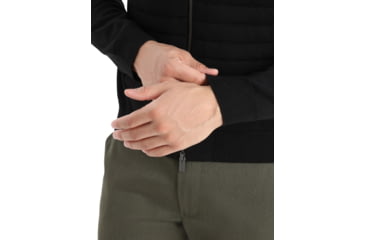 Image of Icebreaker ZoneKnit Insulated Knit Bomber - Mens, Black, Medium, IB0A56JQ001M