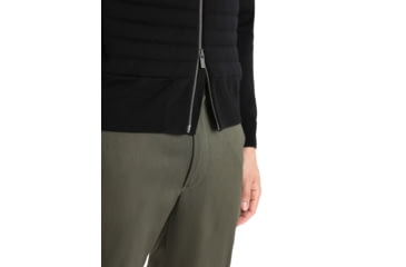 Image of Icebreaker ZoneKnit Insulated Knit Bomber - Mens, Black, Medium, IB0A56JQ001M