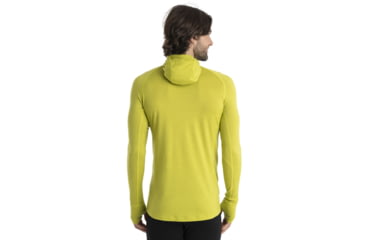 Image of Icebreaker ZoneKnit Insulated Long Sleeve Thermal Hoodie - Mens, Bio Lime, Large, IB0A56GR864L