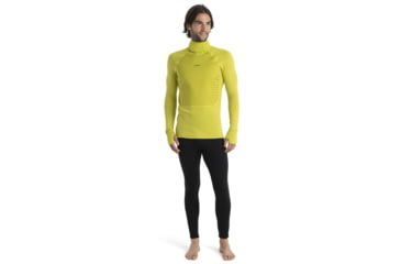 Image of Icebreaker ZoneKnit Insulated Long Sleeve Thermal Hoodie - Mens, Bio Lime, Large, IB0A56GR864L