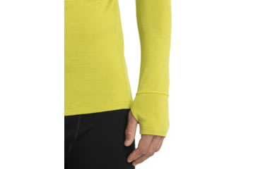 Image of Icebreaker ZoneKnit Insulated Long Sleeve Thermal Hoodie - Men's, Bio Lime, Large, IB0A56GR864L