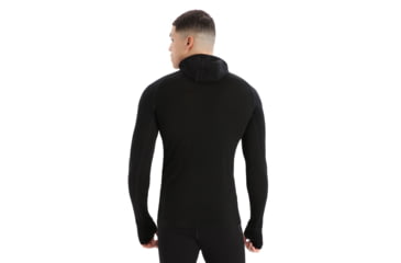 Image of Icebreaker ZoneKnit Insulated Long Sleeve Thermal Hoodie - Mens, Black, Small, IB0A56GR001S
