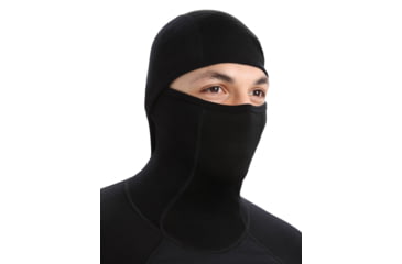 Image of Icebreaker ZoneKnit Insulated Long Sleeve Thermal Hoodie - Mens, Black, Small, IB0A56GR001S