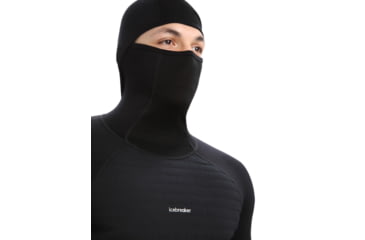 Image of Icebreaker ZoneKnit Insulated Long Sleeve Thermal Hoodie - Mens, Black, Small, IB0A56GR001S