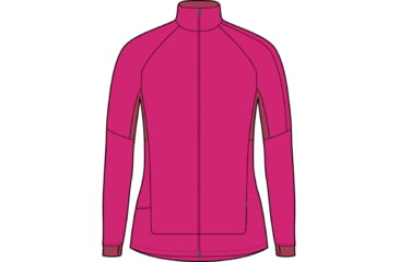 Image of Icebreaker ZoneKnit Long Sleeve Zip Jacket - Women's, Tempo/Electron Pink/Cb, Extra Large, IB0A56IY858XL