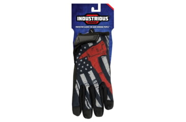 Image of Industrious Handwear Red Line Flag w/Axe - Unlined - Full Finger Gloves, Large, EGC-RLF-L