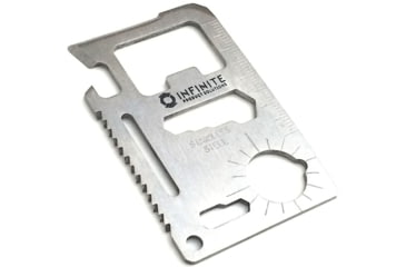 Image of Infinite Product Solutions 11 In 1 Multi Tool Card, Polished Stainless Steel, CCMULTI111