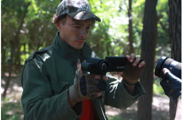 Image of Infiray Flip Large Screen Thermal Imager Camera w/Rangefinder, Black, PH35PLUS