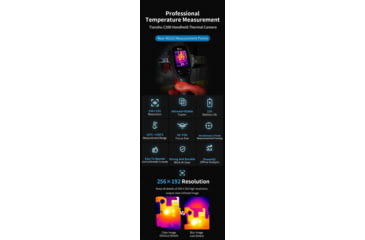 Image of Infiray Handheld Thermal Imaging Imager, Black/Red, C200