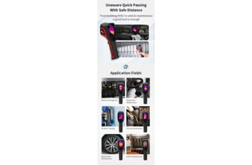 Image of Infiray Handheld Thermal Imaging Imager, Black/Red, C200
