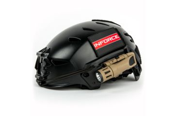 Image of INFORCE 400 Lumens LED Helmet Flashlight, White Light, 100 mW IR Gen2, FDE, 4.1in Long HML-06-2