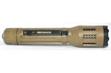 Image of InForce 9VX Flashlight, 500Lumens Flat Dark Earth Body, White Light, 3 CR123A INF-9VX-F-W