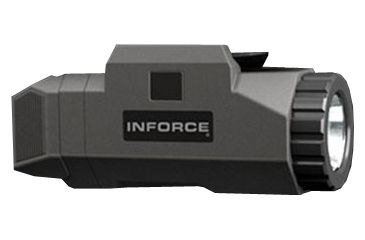 Image of InForce Auto Pistol LED Light w/IR,200 Lumens,Graphite,Clam INF-APL-B-WIR