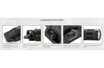 Image of INFORCE TFx Handheld White Flashlight, LED, 700 Lumens, Black, TFX-05-1