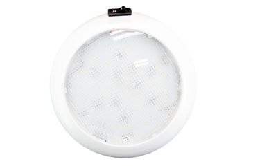 Image of Innovative Lighting 5.5&quot; Round Dome Light - White LED w/Switch - White Housing 75200