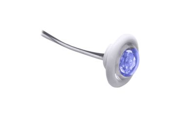 Image of Innovative Lighting The Shortie LED Bulkhead/Livewell Light w/ White Grommet, Blue, 011-2540-7