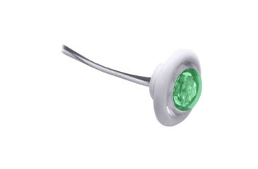 Image of Innovative Lighting Bulkhead/Livewell Light &quot;The Shortie&quot; Green LED w/ White Grommet LED 39717