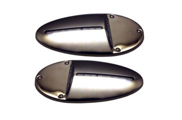 Image of Innovative Lighting LED Docking Light, Mirrored Stainless Steel, Pair, 585-0220-7