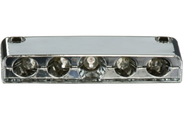 Image of Innovative Lighting Surface-Mount 5 LED Step Light LED With Chrome Case, Red, 006-4200-7