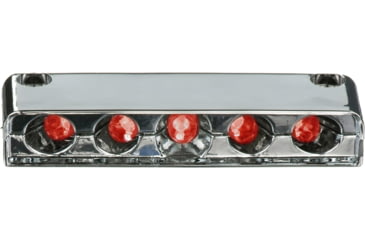 Image of Innovative Lighting Surface-Mount 5 LED Step Light LED With Chrome Case, Red, 006-4200-7