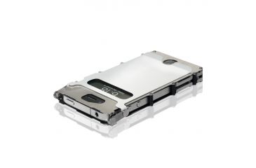 Image of iNoxCase 360 Phone Case - Brushed Stainless with White Lid INOX4WX