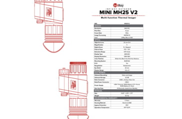 Image of InfiRay Outdoor Mini V2, Thermal Monocular, 1x25mm, Black, IRAYMH25W