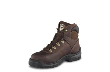 Image of Irish Setter Ely 83607 Mens Boot w/ Soft Toe, 6 in Height, Mocha Crazy Horse Leather, D Medium Width, Brown, 7.5, 83607D 075