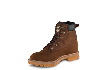 Image of Irish Setter Hopkins 83614 Mens Boot w/ Safety Toe, 6 in Height, Waterproof, Gaucho Leather, D Medium Width, Brown, 9, 83614D 090