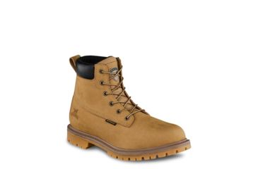 Image of Irish Setter Hopkins 83616 Mens Boot w/ Safety Toe, 6 in Height, Waterproof, Gold Nubuck Leather, Insulated, D Medium Width, Wheat, 10, 83616D 100
