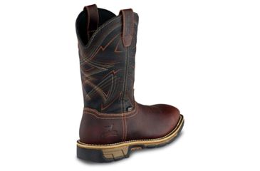 Image of Irish Setter Marshall 83938 Mens Pull-On Boot w/ Safety Toe, 11 in Height, Waterproof, Leather, D Medium Width, Dark Brown/Black, 9.5, 83938D 095