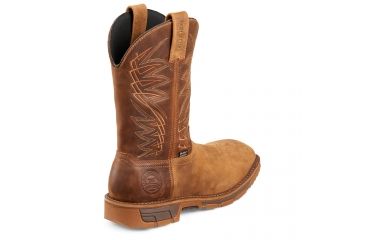Image of Irish Setter Mens Marshall 11in Leather Waterproof Work Boots, Brown, 9.5D, 83923D 095