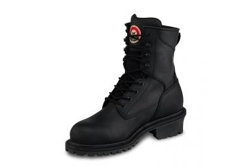 Image of Irish Setter Mens Mesabi Logger 8in Waterproof Leather Steel Toe Work Boots, Black, 8D, 83836D 080