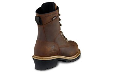 Image of Irish Setter Mesabi 83236 Womens Logger Boot w/ Safety Toe, 8 in Height, Waterproof, Leather, B Medium Width, Brown, 5.5, 83236B 055