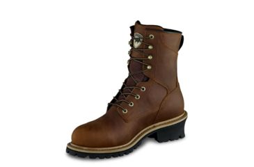 Image of Irish Setter Mesabi 83834 Mens Logger Boot w/ Safety Toe, 8 in Height, Waterproof, Leather, D Medium Width, Brown, 11.5, 83834D 115