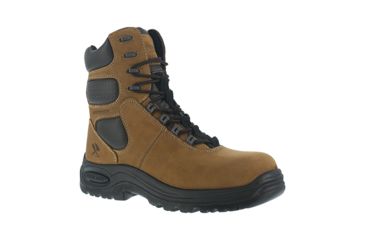 Image of Iron Age Mens Heated Insulated 8in Work Boots, Brown, 8.5 IA6901-BROWN-8.5-MENS-M