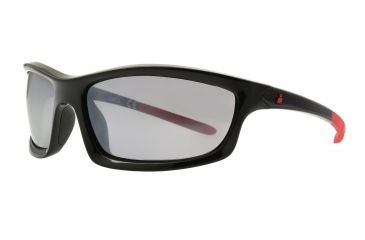 Image of Ironman Ares Sunglasses, Black Frame, Smoke with Full Silver Mirror Lens, 10230438.QTS