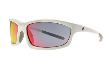 Image of Ironman Ares Sunglasses, White Frame, Red Flash Mirror Lens, 10230439.QTS