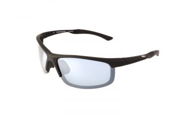 Image of Ironman Endorphins POL Sunglasses, Matte Black Rubberized Frame, Smoke with Silver Mirror Pol Lens, 10210810.QTS