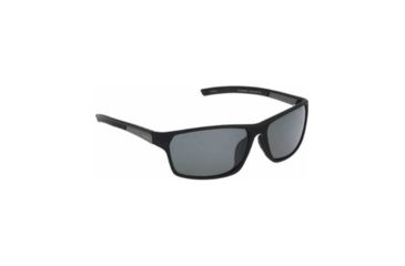 Image of Ironman Enthusuast Sunglasses, Matte Black Rubberized with Gunmetal Temples Frame, Smoke with Black Mirror Lenses 10249069.QTS