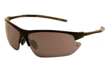 Image of Ironman Finish Line Sunglasses, Matte Black Rubberized Frame, Smoke with Silver Mirror Flash Lens, 10203991.QTS