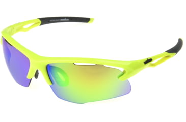 Image of Ironman IF 1802 Sunglasses, Yellow Frame, Green Revo Lens, 10264005.CGR