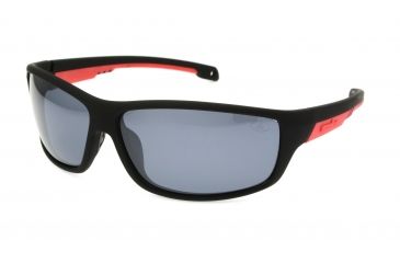 Image of Ironman Precision Sunglasses, Matte Black Rubberized Frame, Smoke with Silver Mirror Flash Lens, 10224623.QTS
