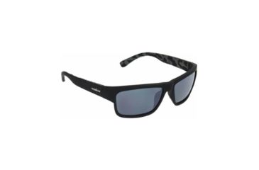 Image of Ironman Trail Sunglasses, Matte Black Rubberized Frame, Smoke with Silver Flash Mirror Lenses 10249068.QTS