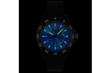 Image of Isobrite ISO353 Valor 39.5mm Midsize Blue T100 Tritium Illuminated Watch, Black Case, Blue Dial, 39.5mm, ISO353